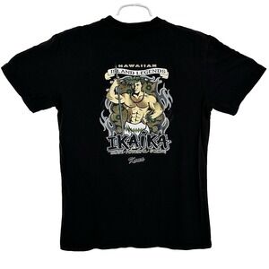 Vintage Ikaika Bodyware T-Shirt Black Mens Size S Island Legends Hawaiian